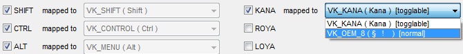 KbdEdit example replacing AltGR with KANA enabling KANA modifier VK_OEM_8