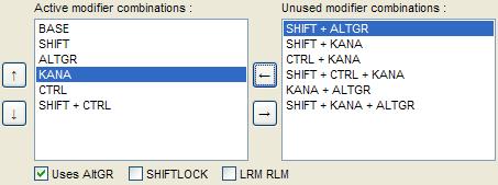 KbdEdit example replacing AltGR with KANA Enabling KANA modifier combination